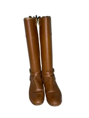 Hero Walk Concert Mood Boots Designer By Michael Kors In Tan, Size: 9
