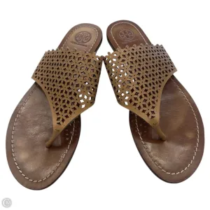 Sandals Designer By Tory Burch In Brown, Size: 7.5 Freeze Proof