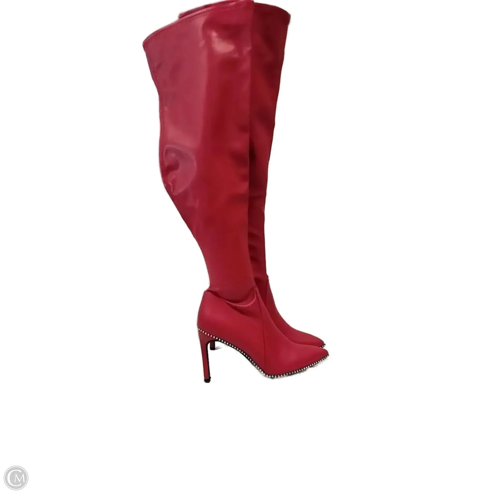 Stable Support River Crossing Quick Lace System Boots Knee Heels By Bar Iii In Red, Size: 6.5