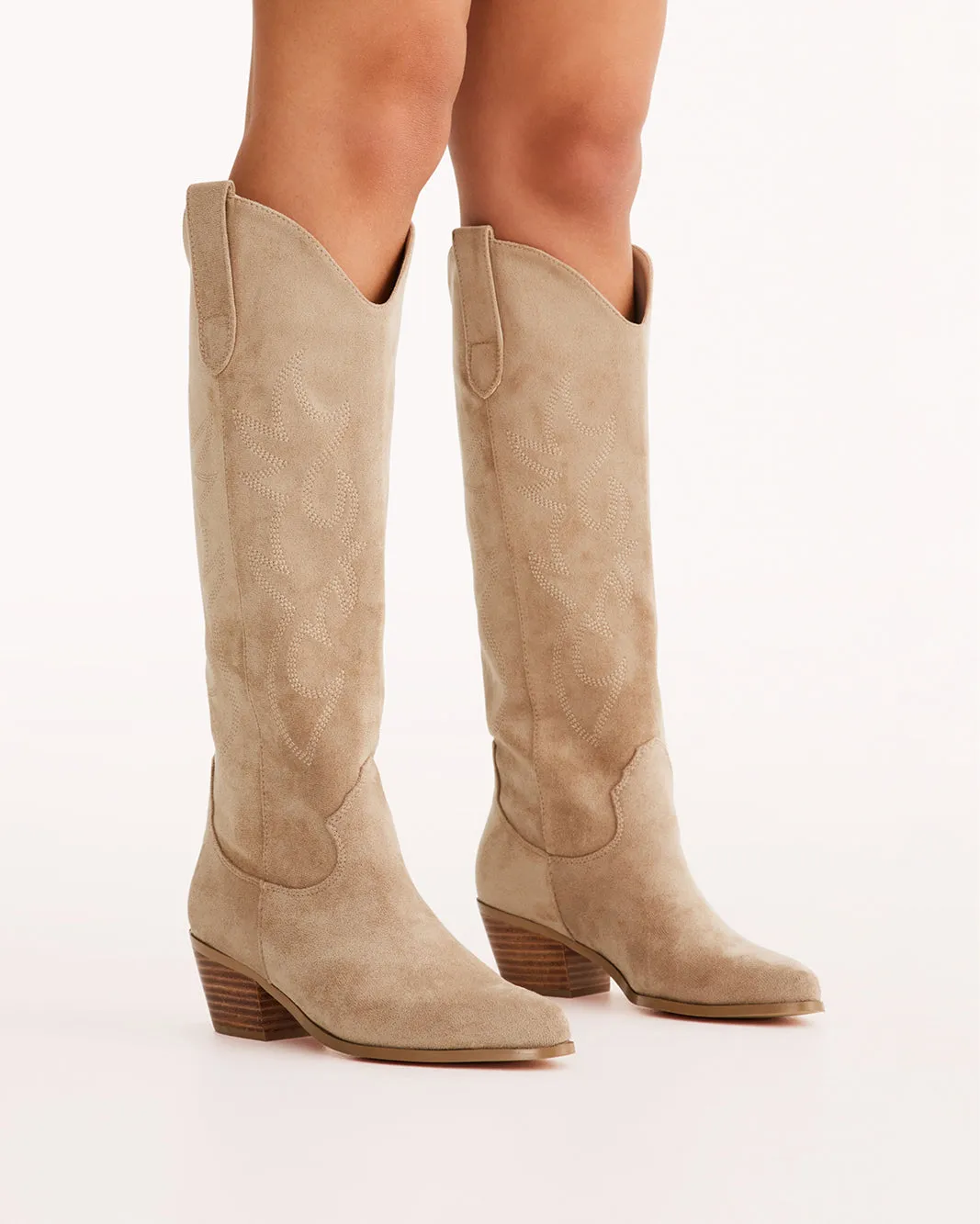 URSON - BISQUE SUEDE Textile Closed Toe