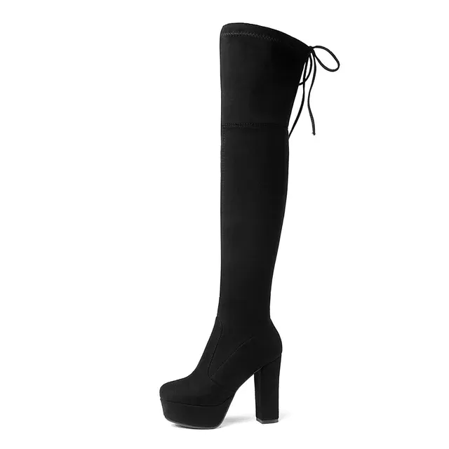 USS Shoes Fabiana Women's Platform Over the Knee Boots