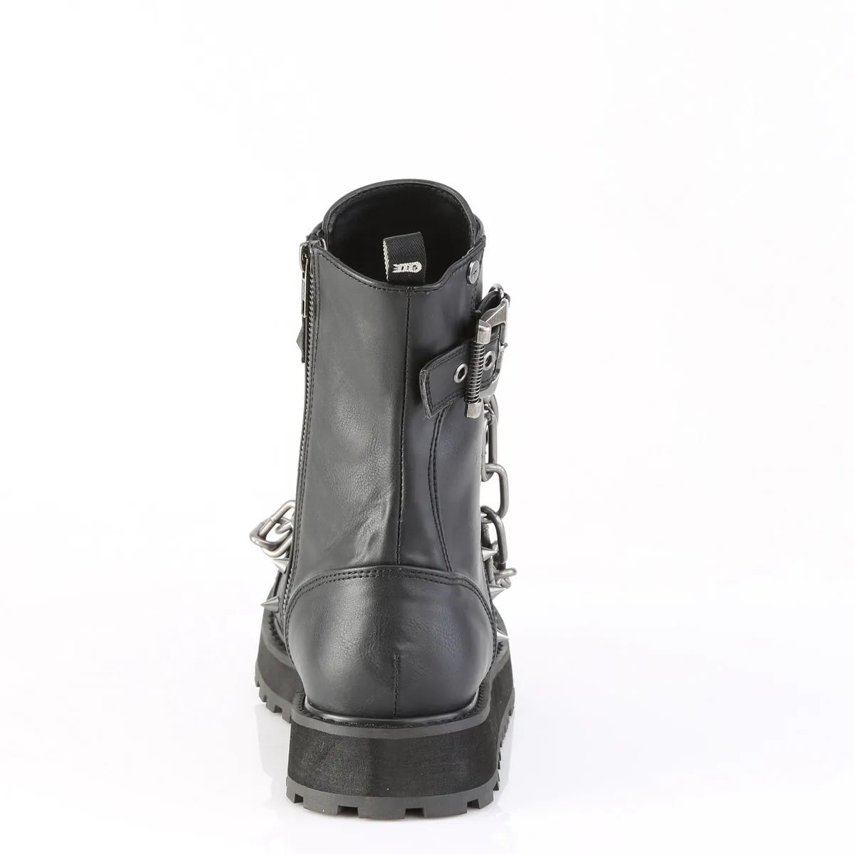 VALOR-204 DemoniaCult Black Vegan Leather Sexy Unisex Platform Shoes & Boots (Alternative Footwear)