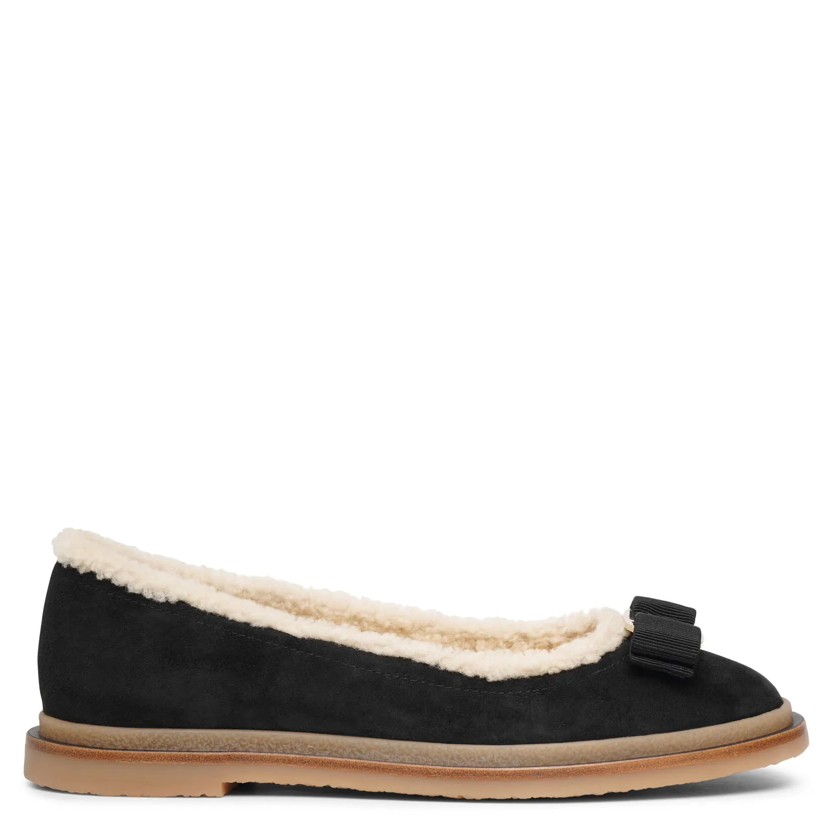 Varina winter black ballet flats