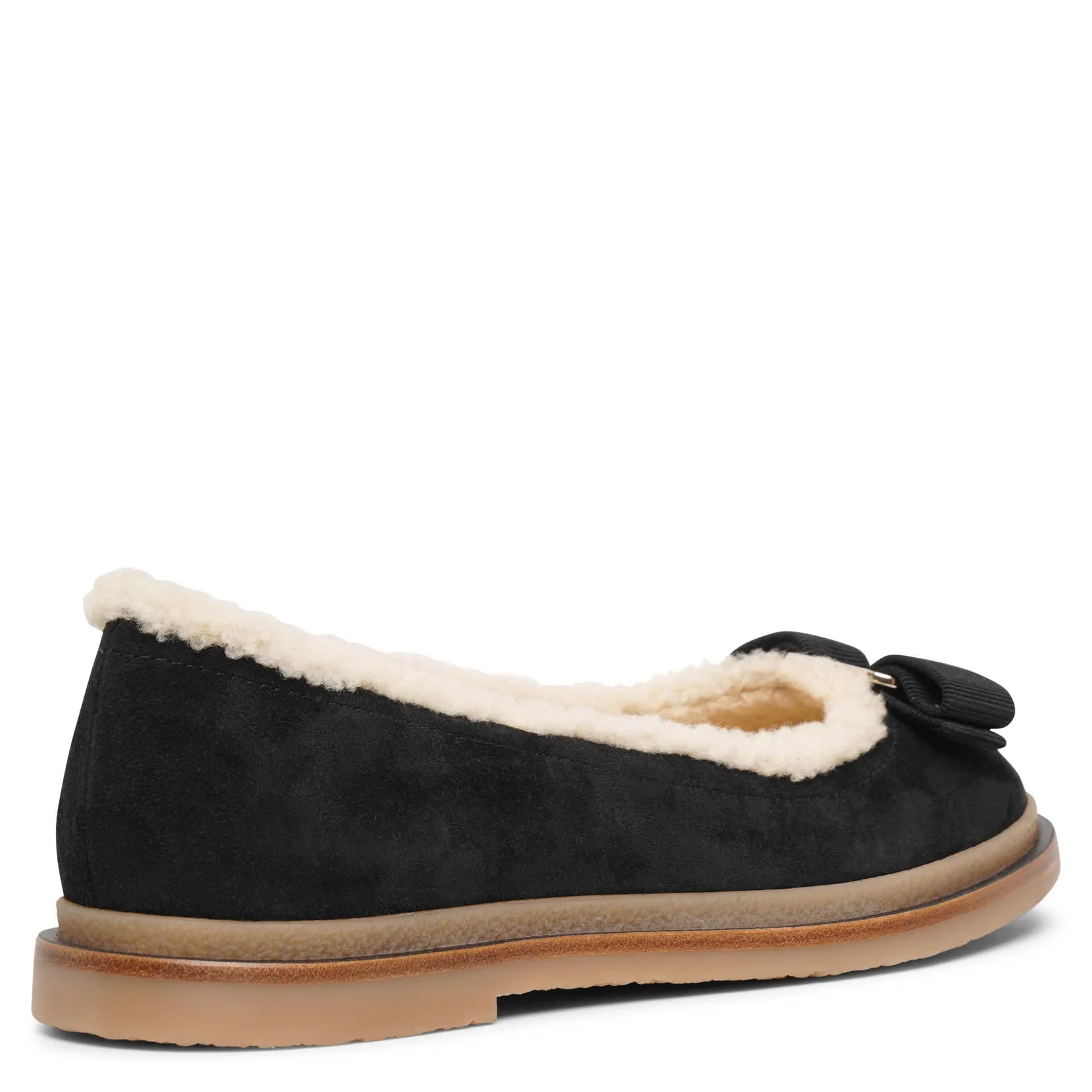 Varina winter black ballet flats