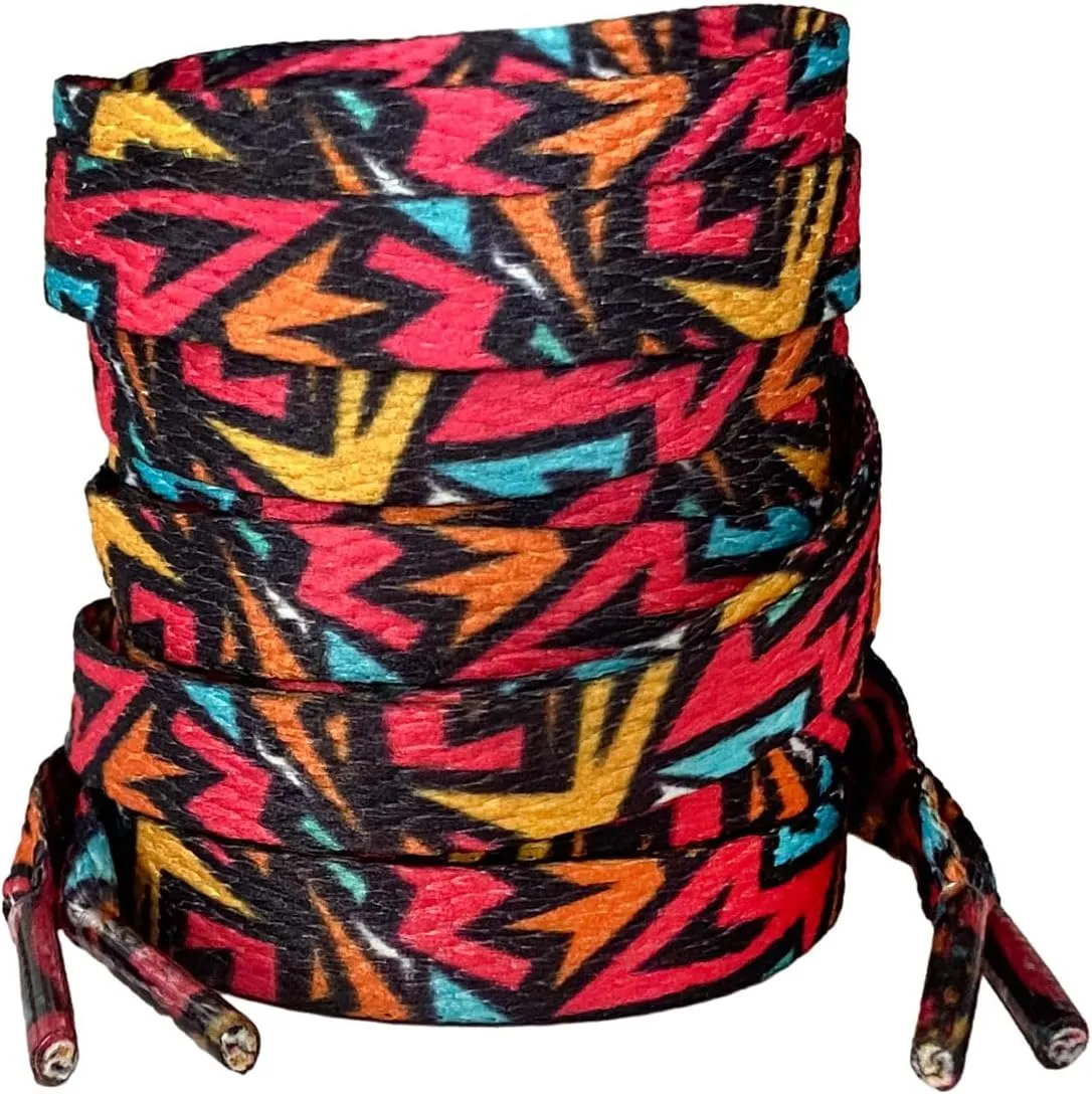 VASGO Flat Shoe Laces Hip Hop Graffiti Style