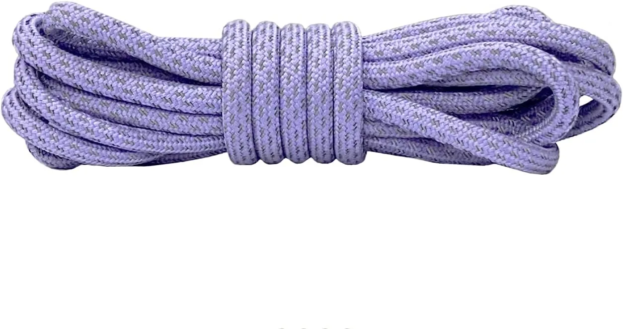 VASGO Round Shoe Laces Reflective for Boots 9 Different Lengths 10 Colors