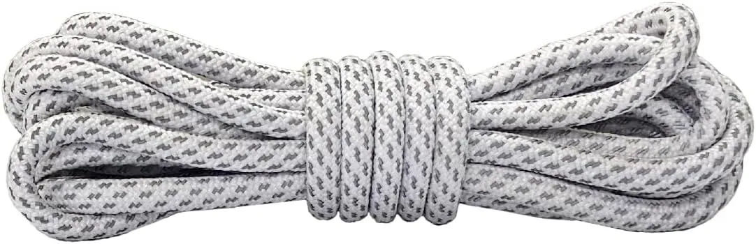 VASGO Round Shoe Laces Reflective for Boots 9 Different Lengths 10 Colors