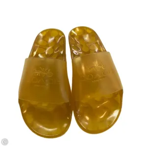 Shoes Designer By Coach In Yellow, Size: 6 Dry Fast