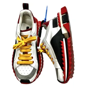 Shoes Luxury Designer By Dolce And Gabbana In Black & Red, Size: 9.5 Sand Move Greek Ease