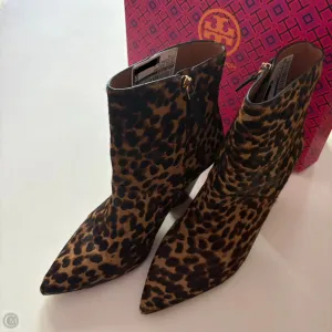 Boots Designer By Tory Burch In Animal Print, Size: 8 Bright Gold Cliff Edge