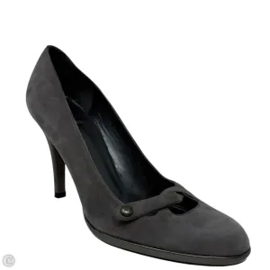 Mary Jane Classic Pumps Designer By Stuart Weitzman In Grey, Size: 6.5 Color Pop Slip Resistant Sole