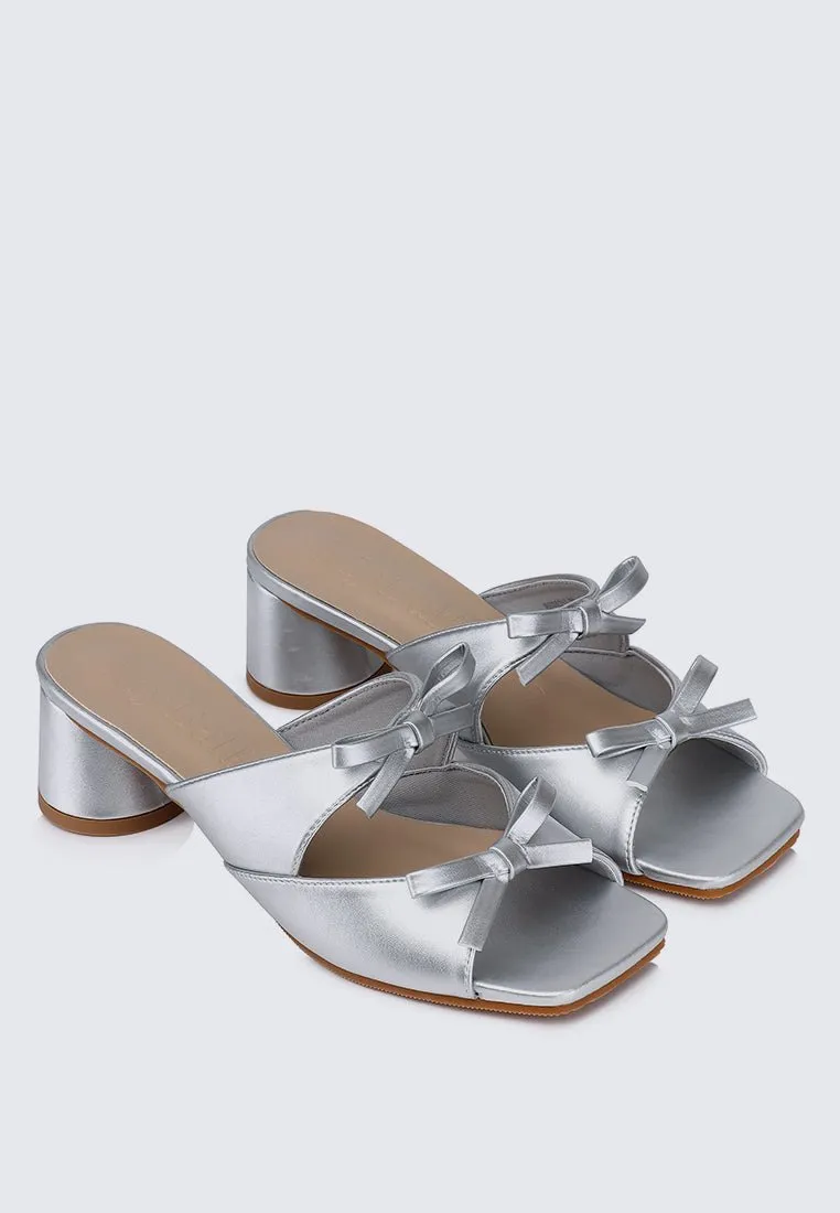 Venus Comfy Heels In Silver