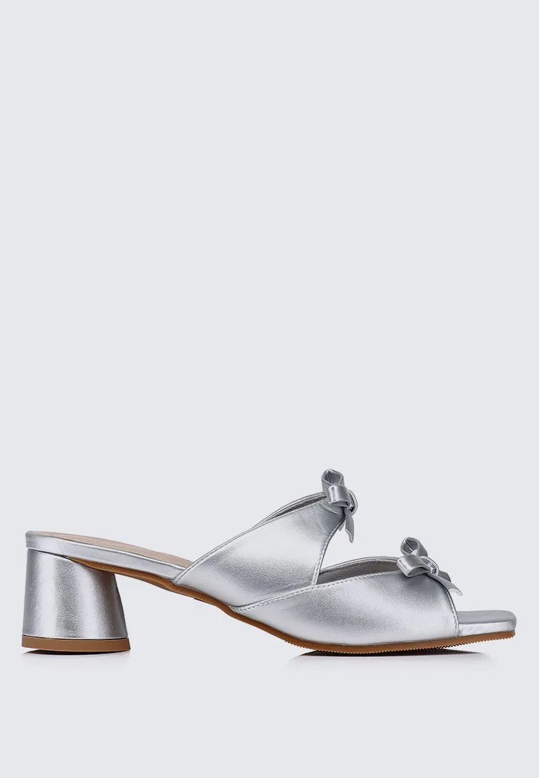 Venus Comfy Heels In Silver