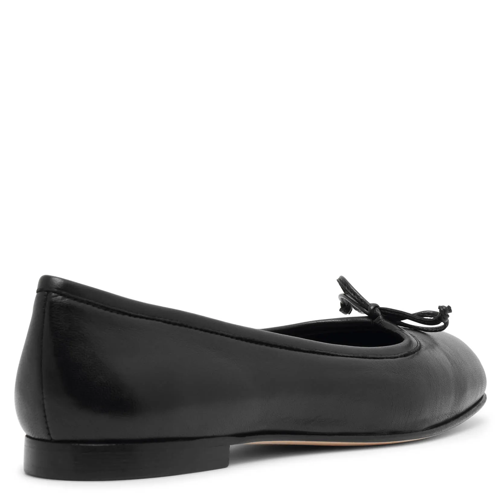 Veralli black leather ballet flats