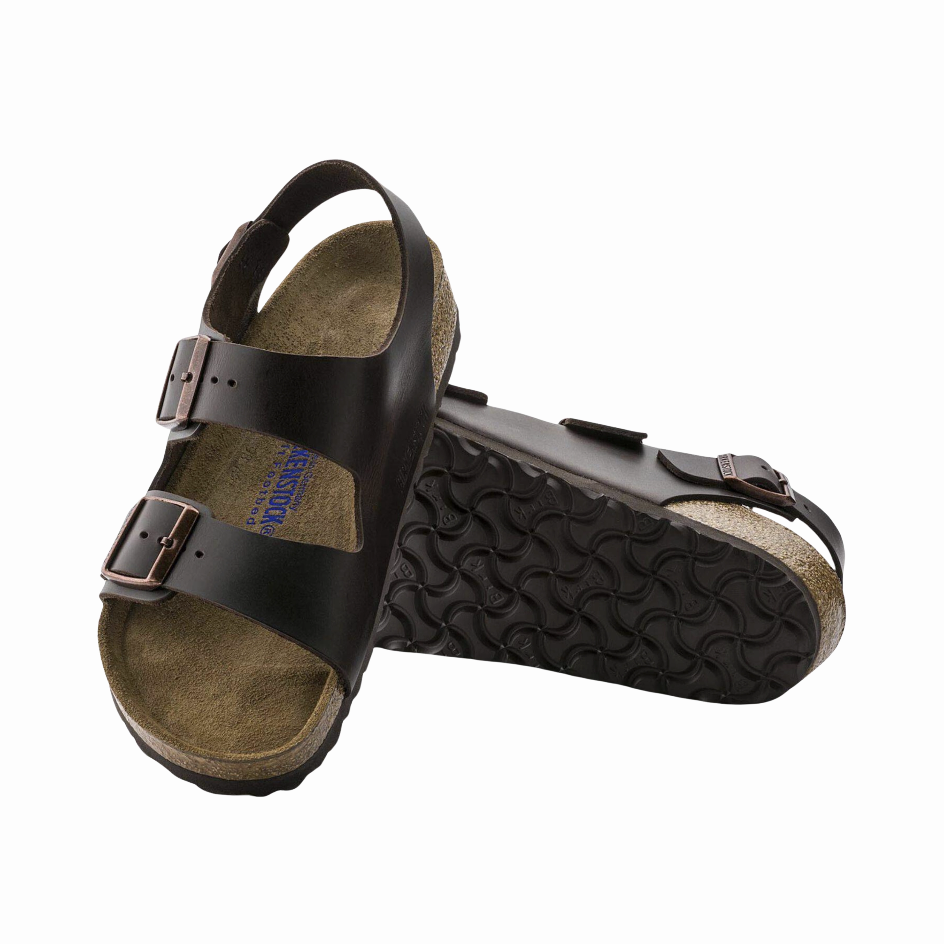 Stylish Adventure Shoes Men's Milano Soft Footbed (Smooth Leather) - Amalfi Testa Di Moro Brown