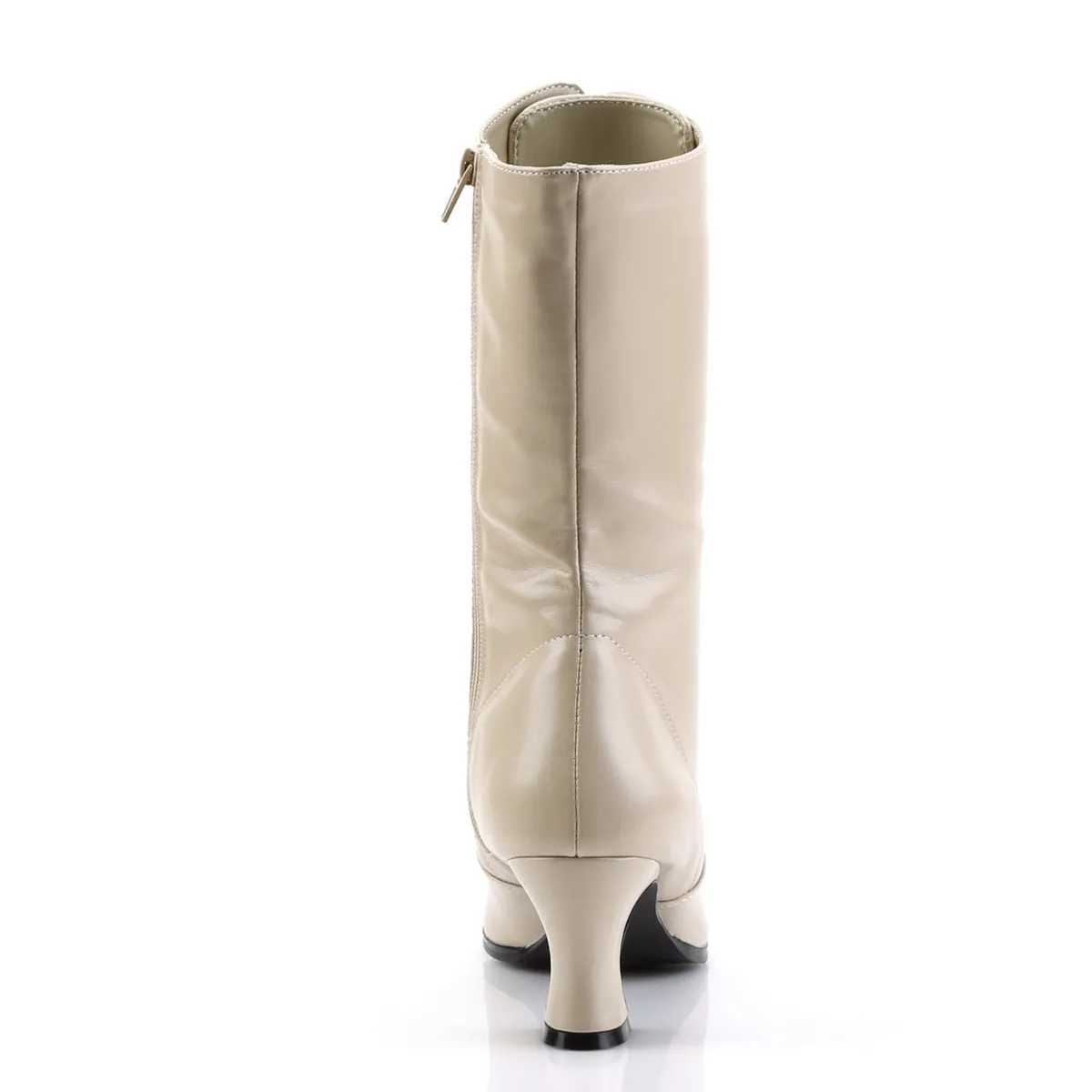 VICTORIAN-120 Funtasma Cream Fancy Dress Women's Boots (Fantasy Footwear)