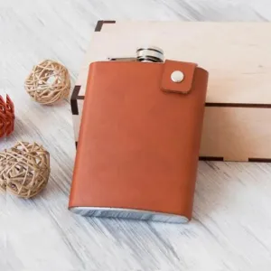 Viking Wine Flask Leather Holder Vintage Bottle Pot Case Bag Belt