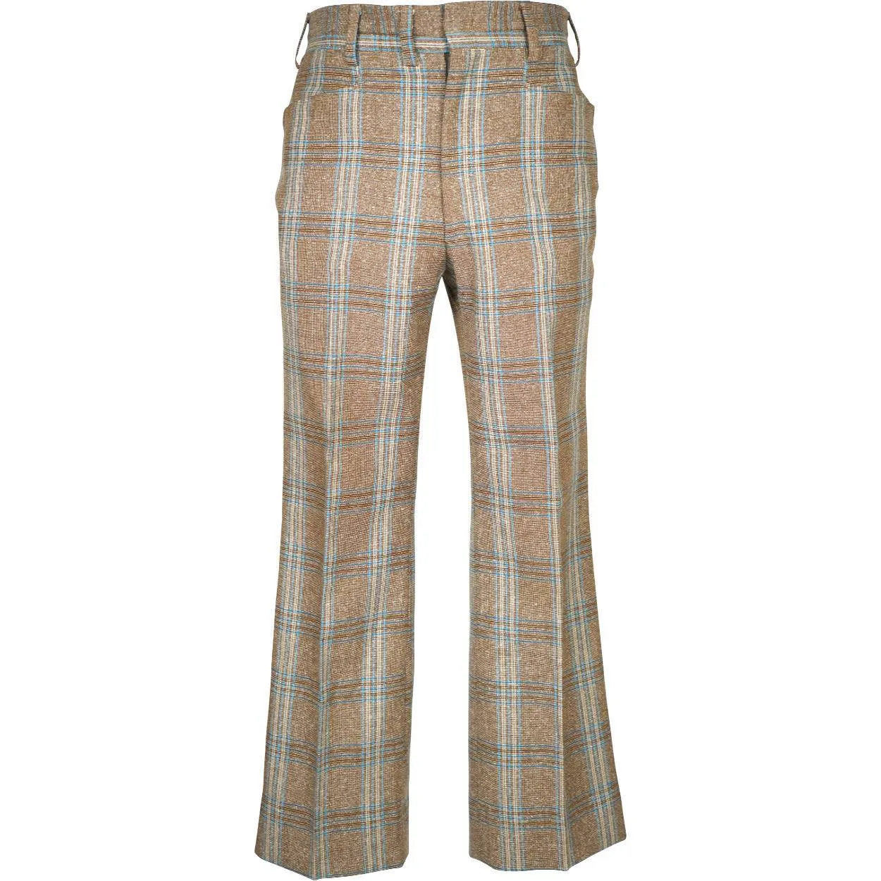 Vintage 1970s Mens Suit Checked Wool Silk Blend Disco Era Size S M
