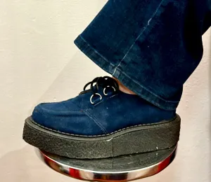 Vintage Blue Dr. Martens Platform Creepers