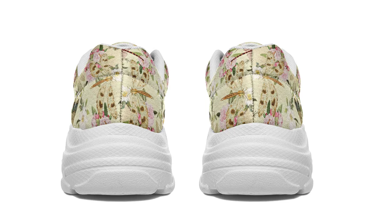 Vintage Dragonflies Chunky Sneakers