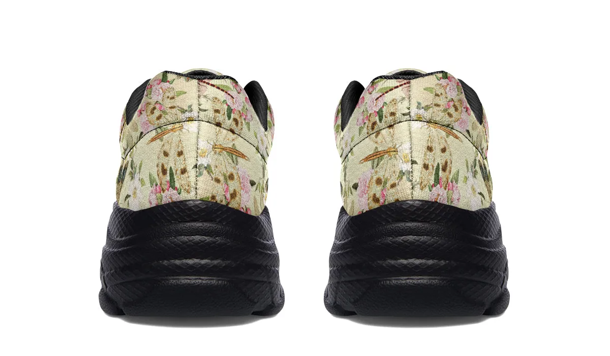 Vintage Dragonflies Chunky Sneakers