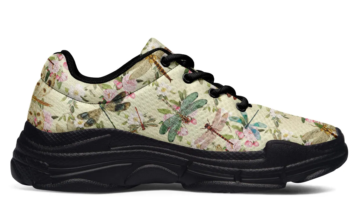 Vintage Dragonflies Chunky Sneakers