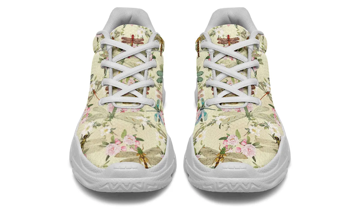 Vintage Dragonflies Chunky Sneakers