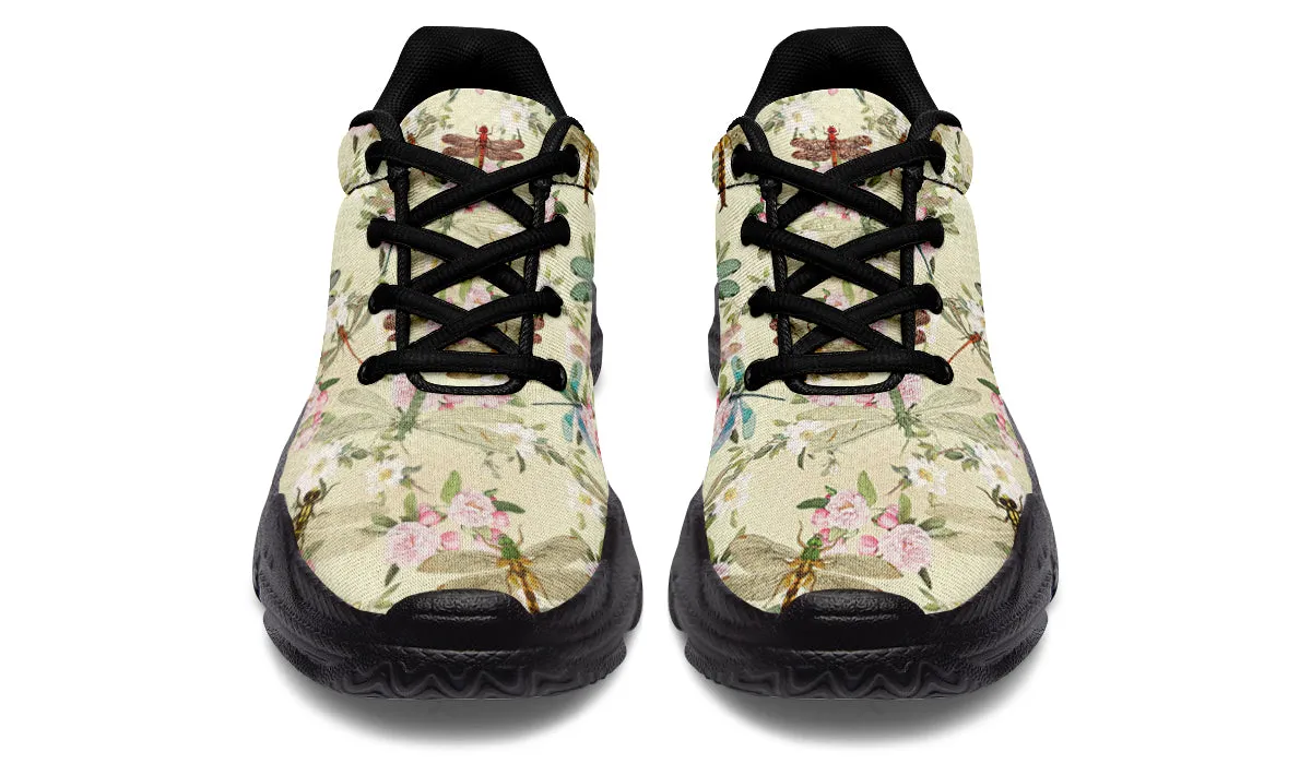Vintage Dragonflies Chunky Sneakers