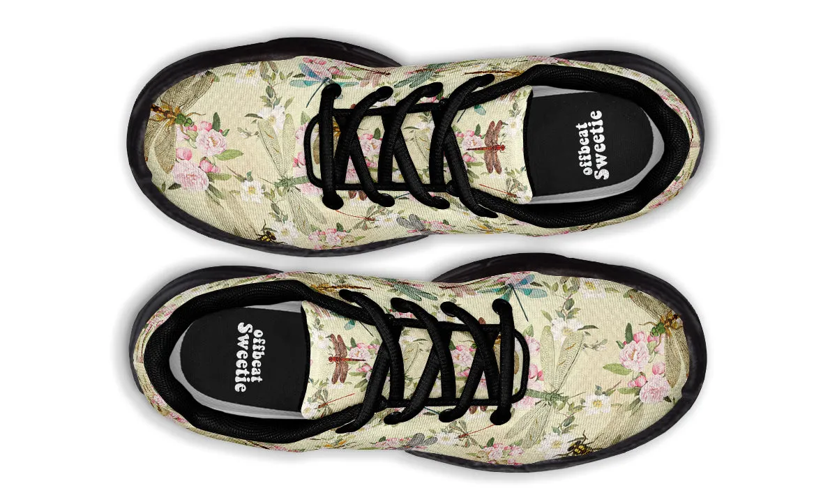 Vintage Dragonflies Chunky Sneakers