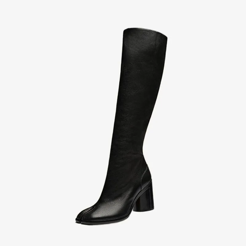 Vintage Soft Leather Knee-High Boots