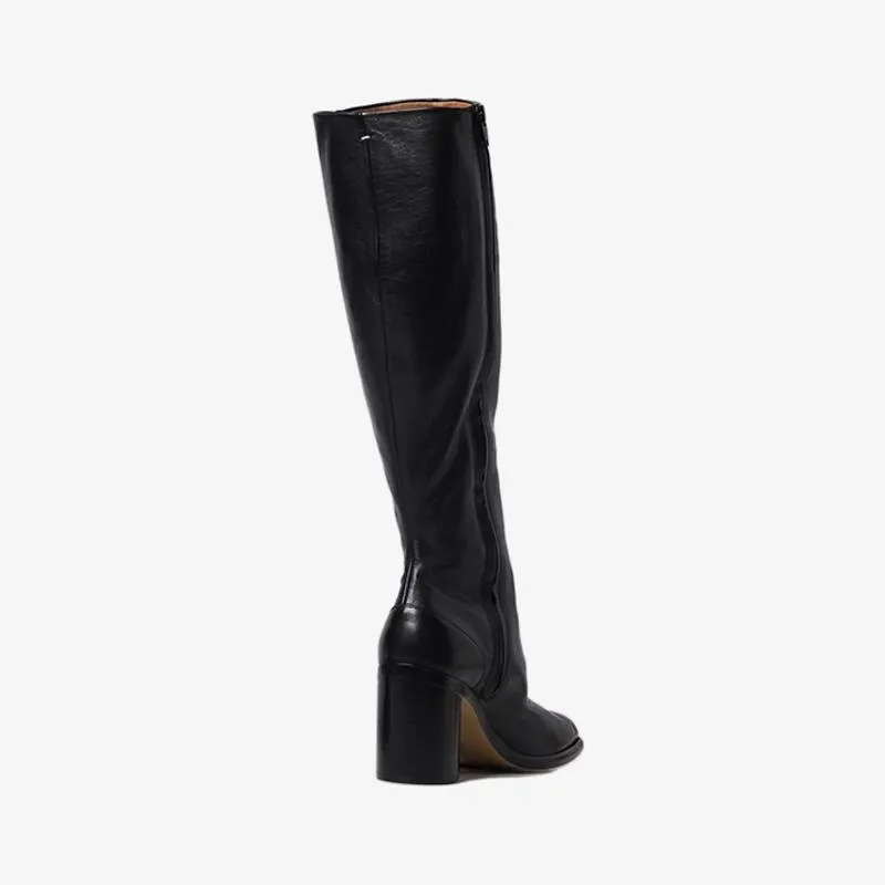 Vintage Soft Leather Knee-High Boots