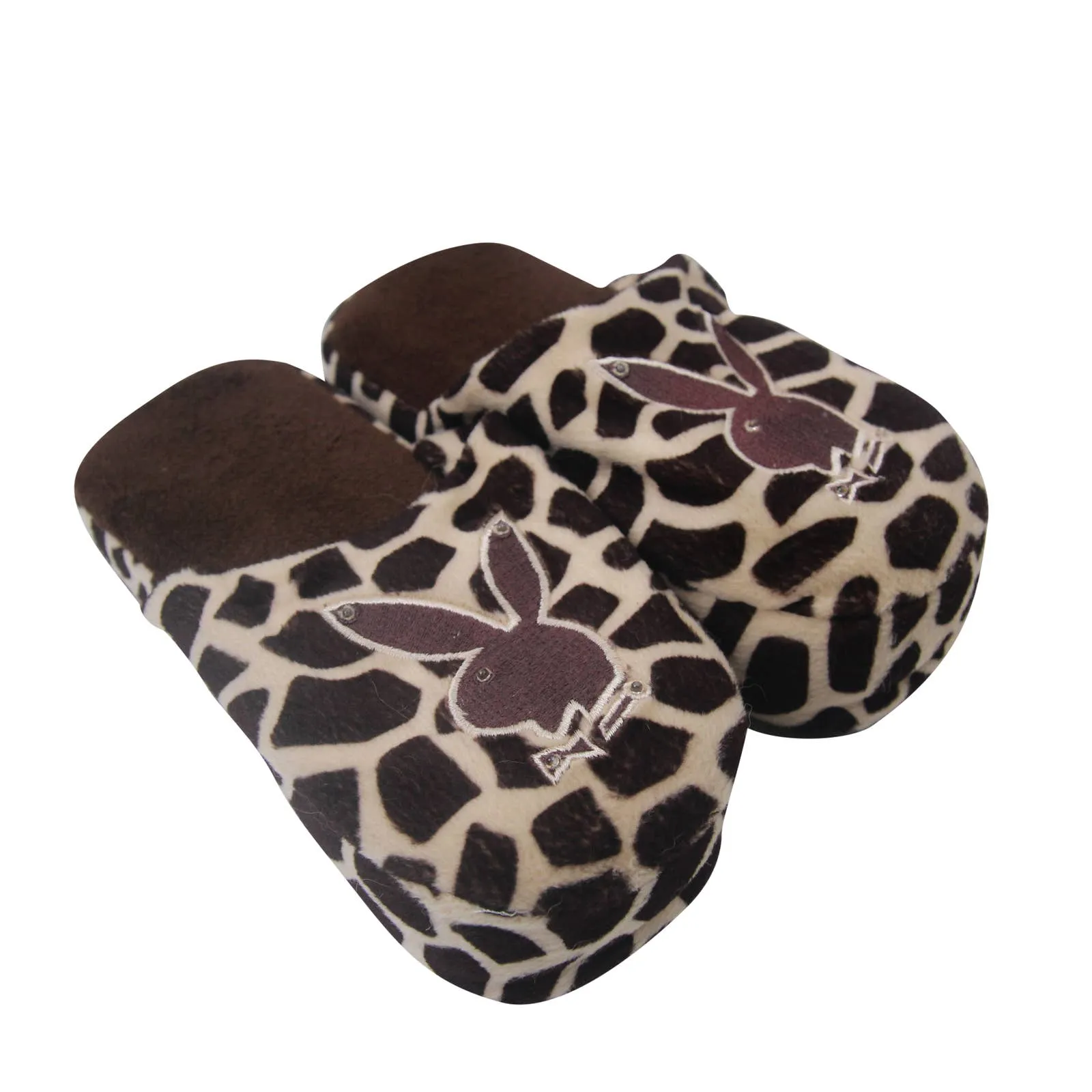 Vintage Y2k Playboy Bunny Platform Cheetah Print Slippers - W5.5