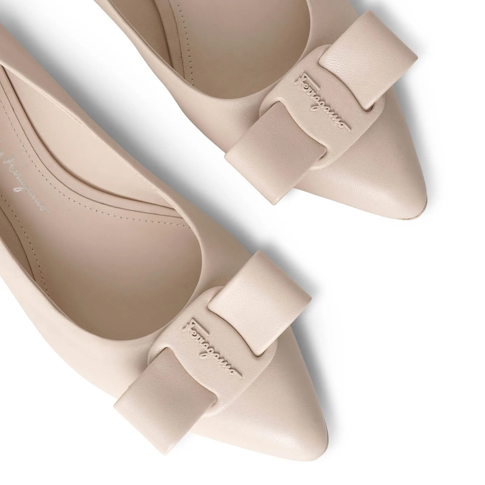 Viva bone flat pumps