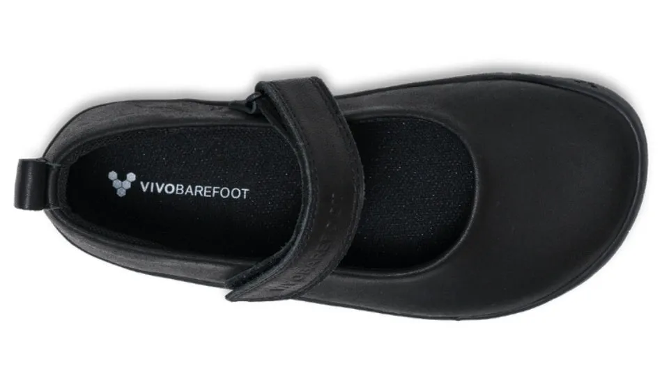 Vivobarefoot Kids Wyn School Obsidian