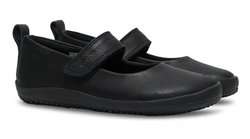 Vivobarefoot Kids Wyn School Obsidian