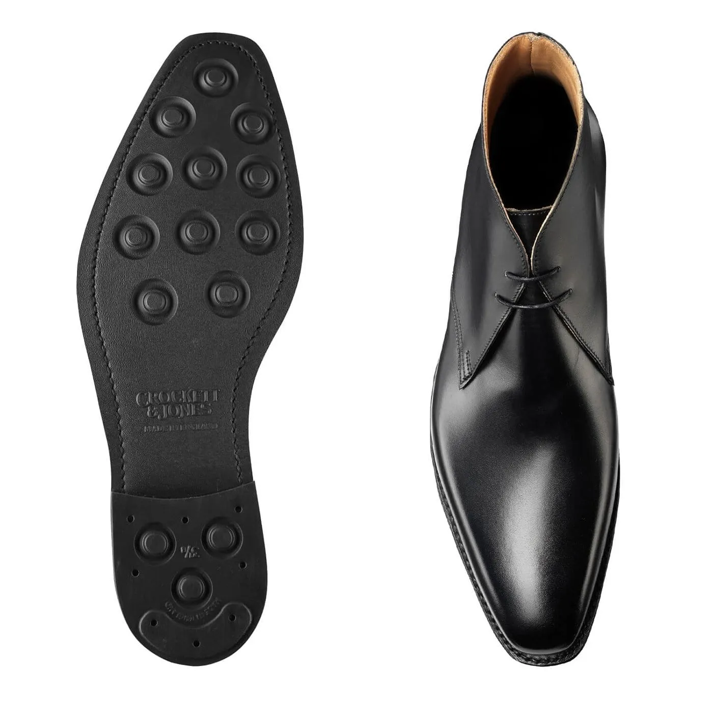 Tetbury Black Wax Calf Slip   On Style Comfortable Stride