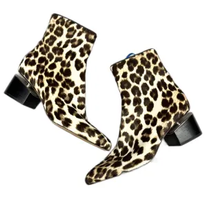 Kind Glow Boots Luxury Designer By Alexander Wang In Leopard Print, Size: 6.5
