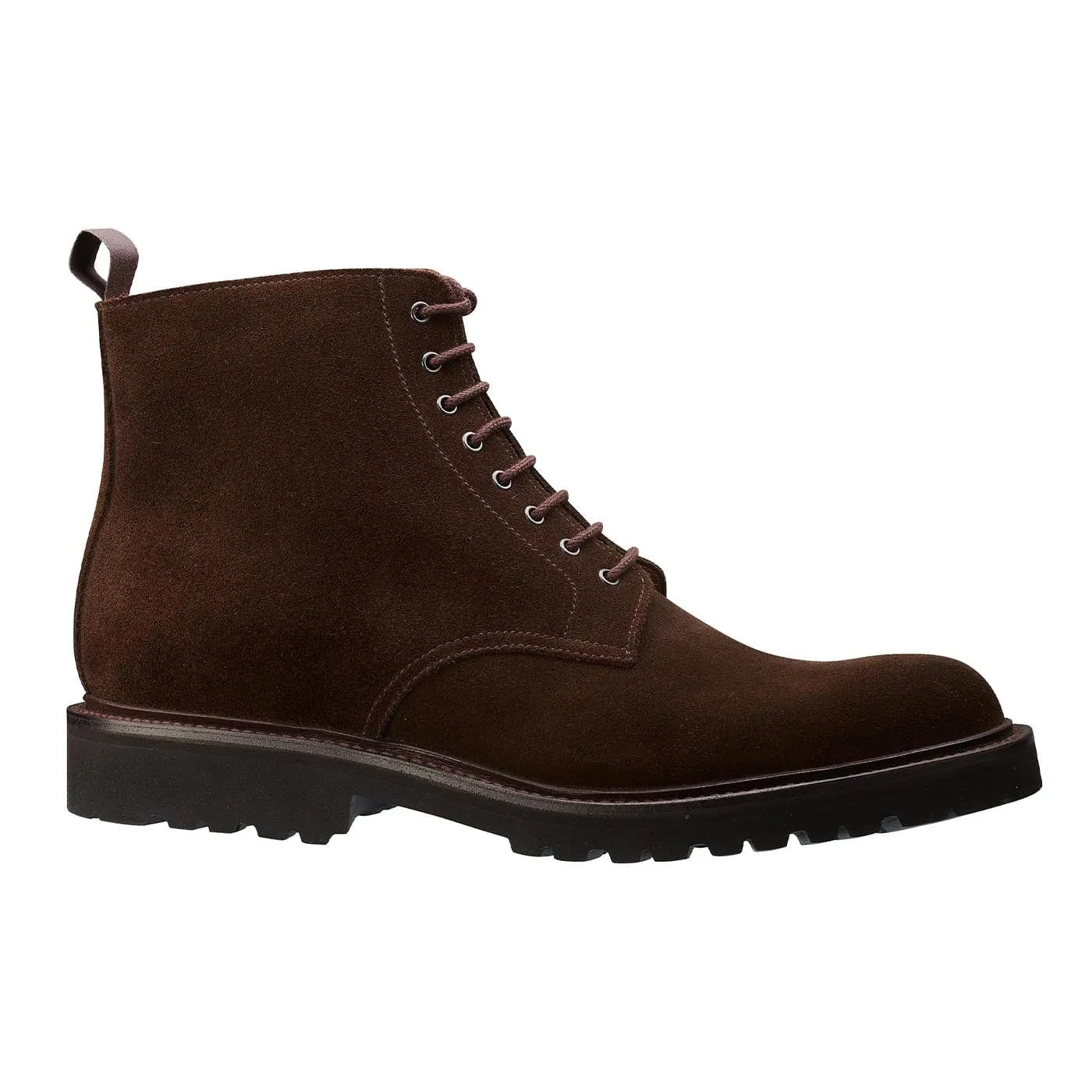Adjustable lacing PullOn Kelso Dark Brown Suede