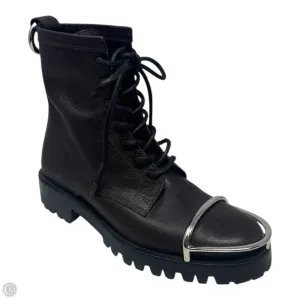 Lyndon Halo Combat Boots Luxury Designer By Alexander Wang In Brown, Size: 7 Synthetic Upper