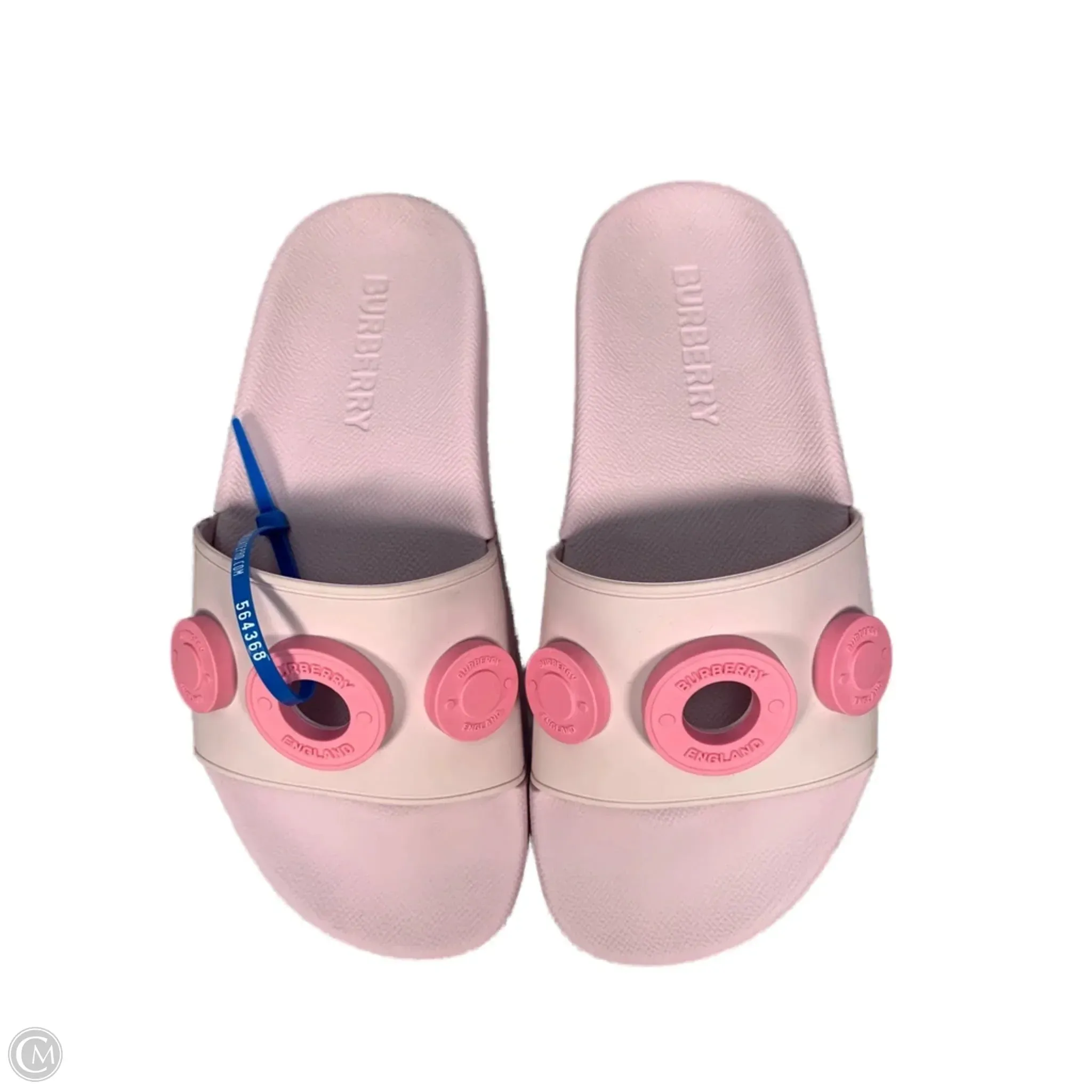 Sandals Luxury Designer By Burberry In Pink, Size: 6 Stone Glam