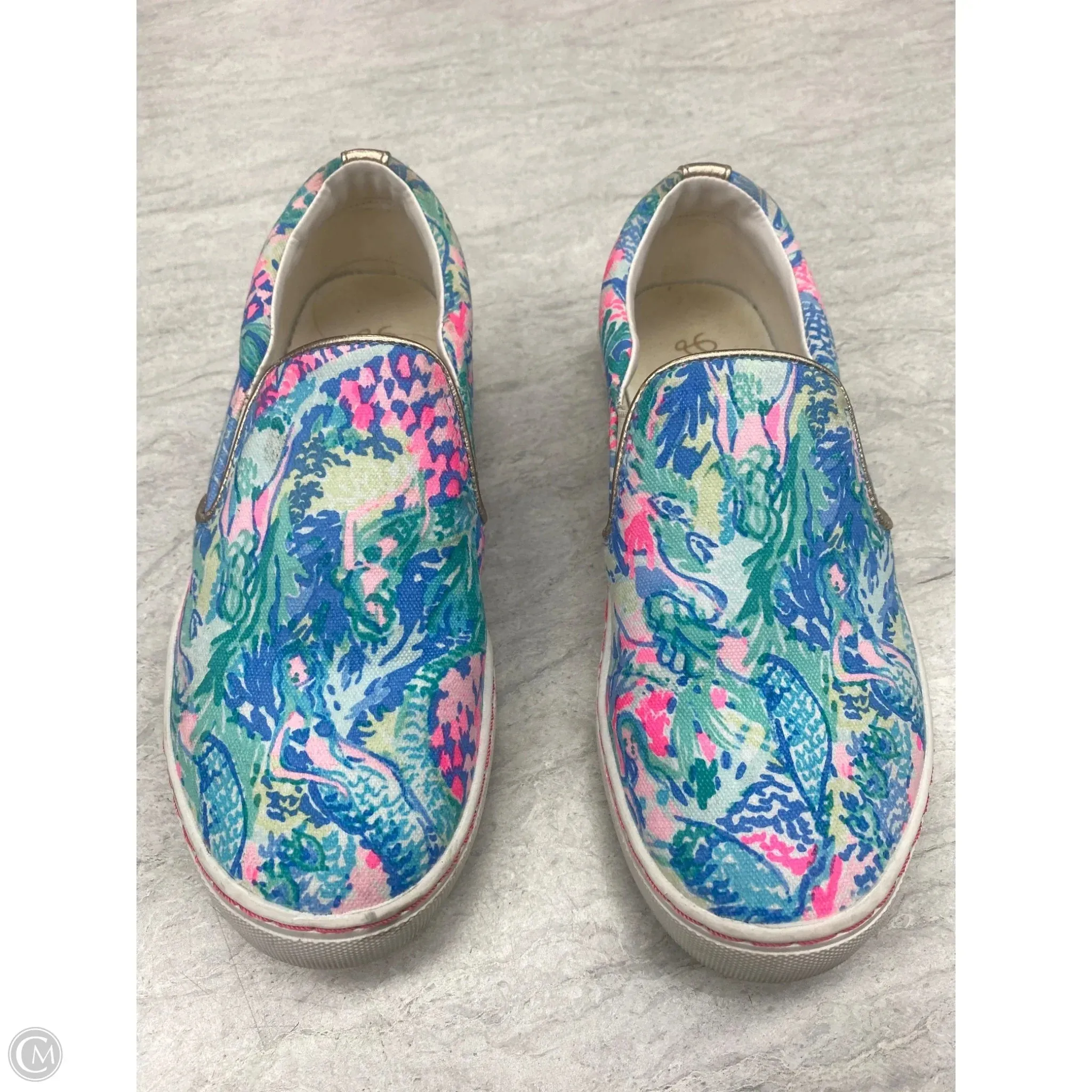 Active Ventilated Mesh Travel Enthusiasts Shoes Designer By Lilly Pulitzer In Multi-colored, Size: 6