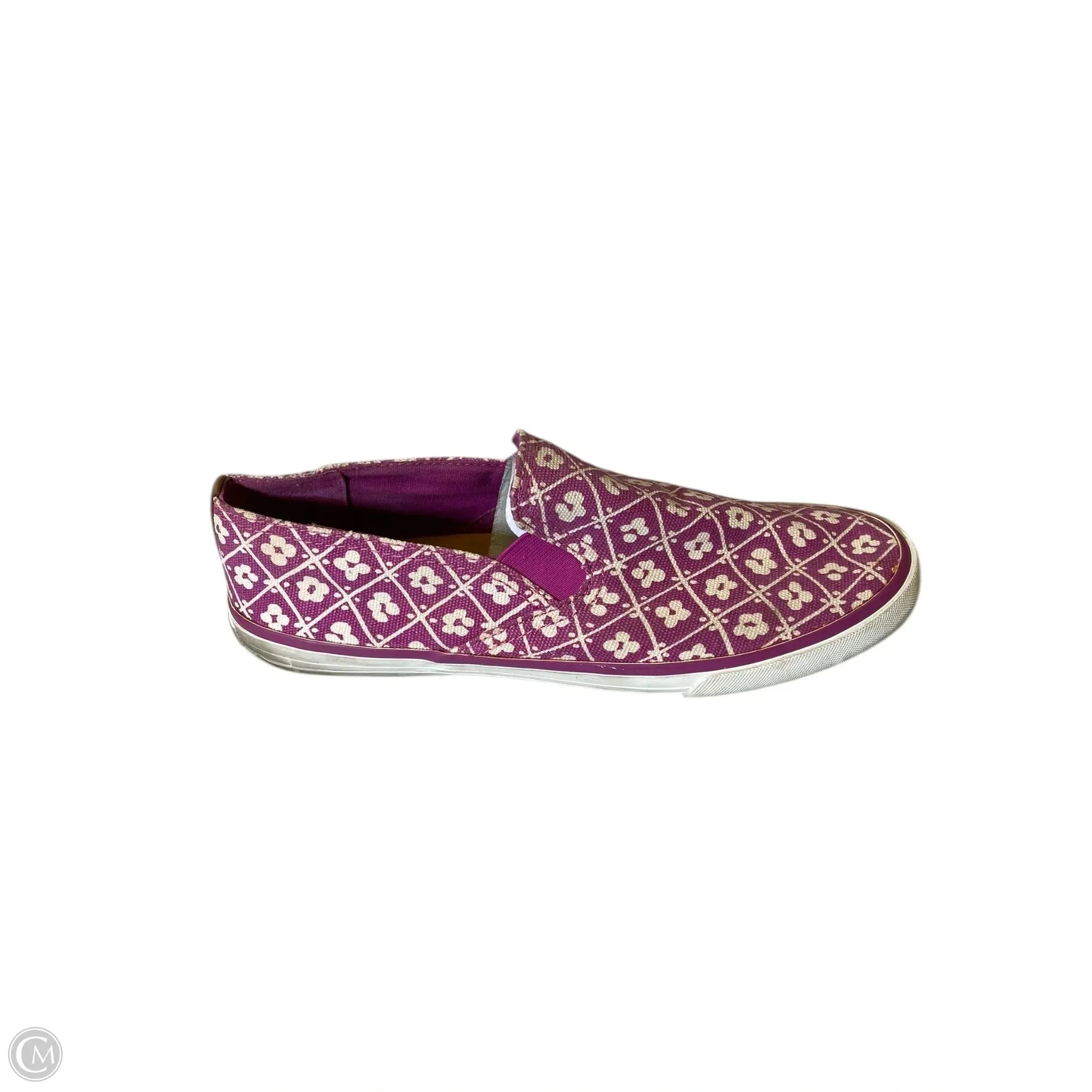Trend Hot Shoes Designer By Tory Burch In Pink & White, Size: 10