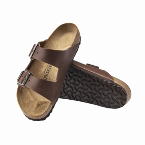 Soft Straps Sandals Casual Lifestyle Shoes Men's Arizona (Leather) - Vintage Wood Roast