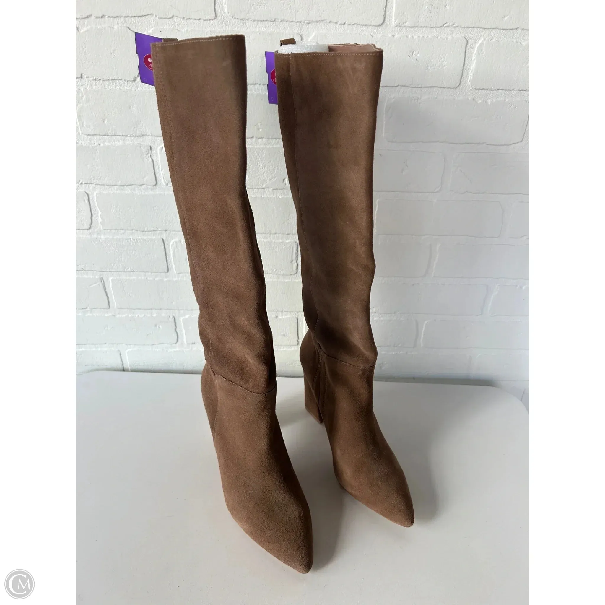 Boots Knee Heels By Steve Madden In Brown, Size: 9.5 Ice Road