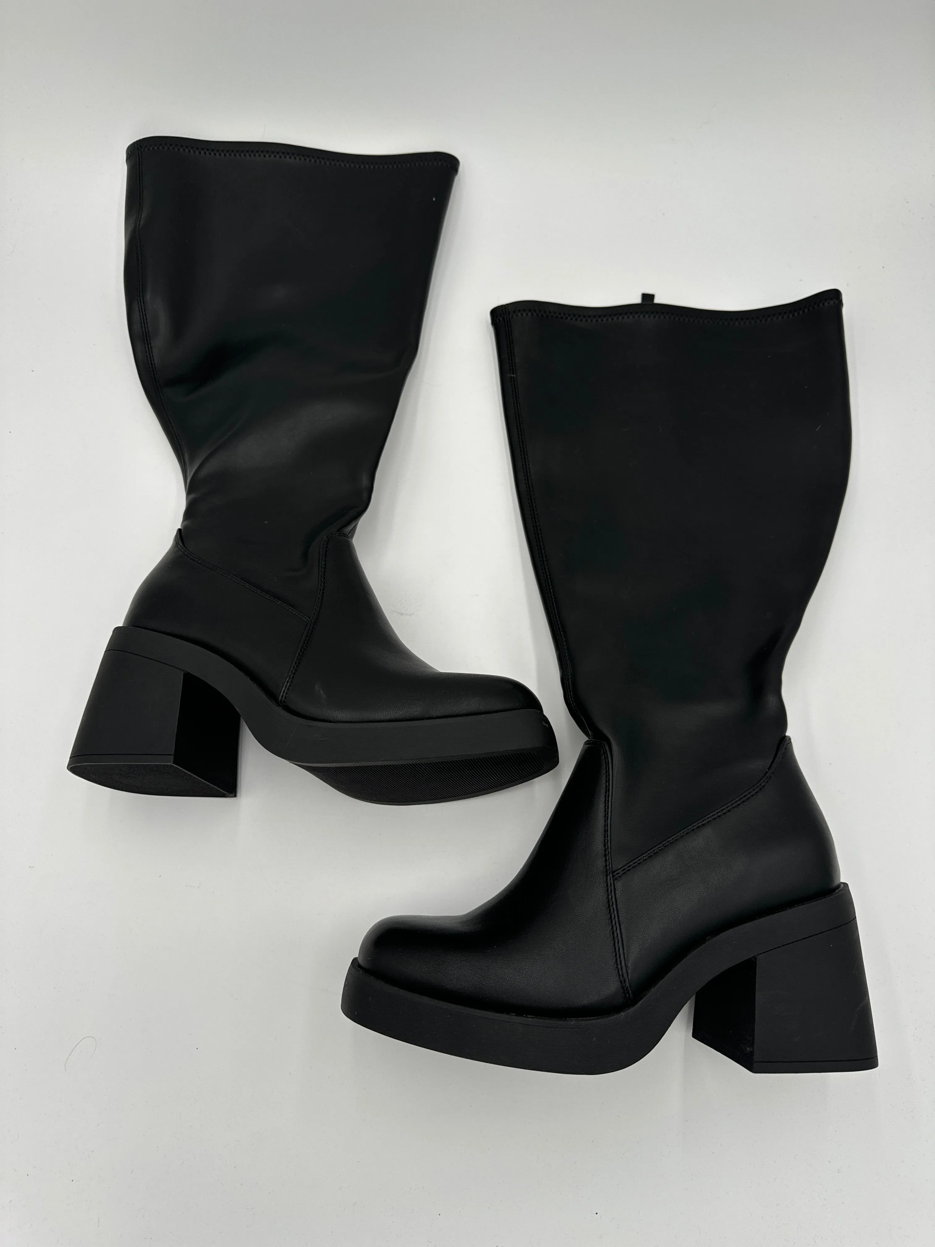 Boots Knee Heels By Torrid In Black, Size: 9 Waterproof Upper Mud Resistant Winter Walker
