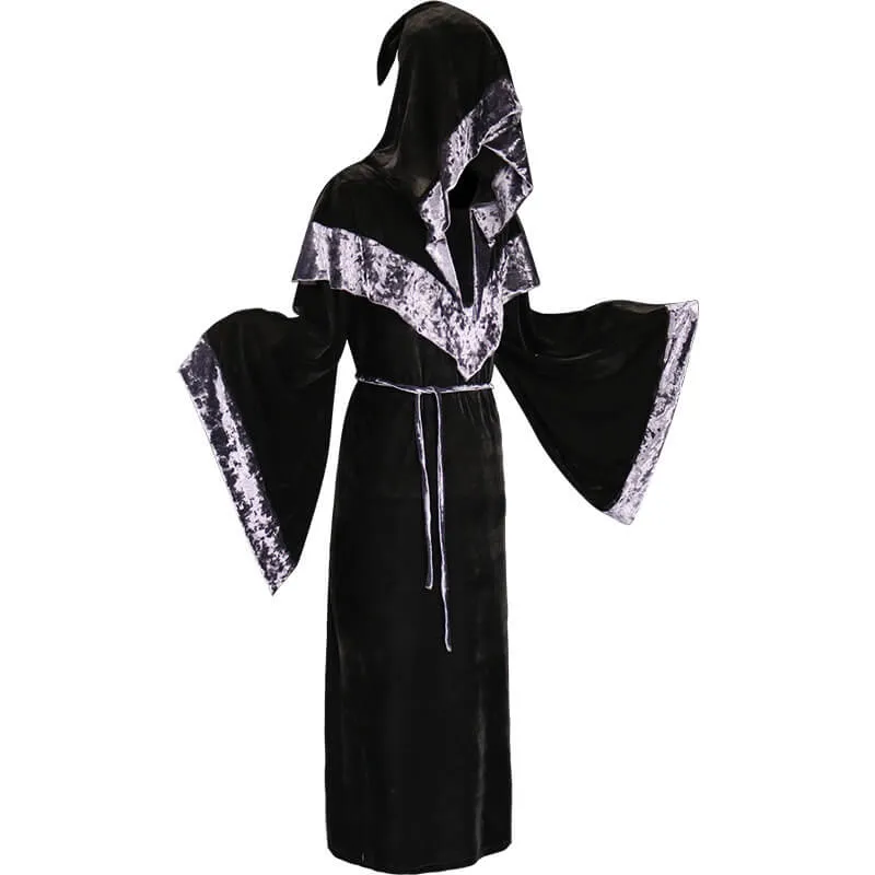 Wizard Hooded Cloak Robe Halloween Costume