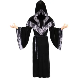 Wizard Hooded Cloak Robe Halloween Costume