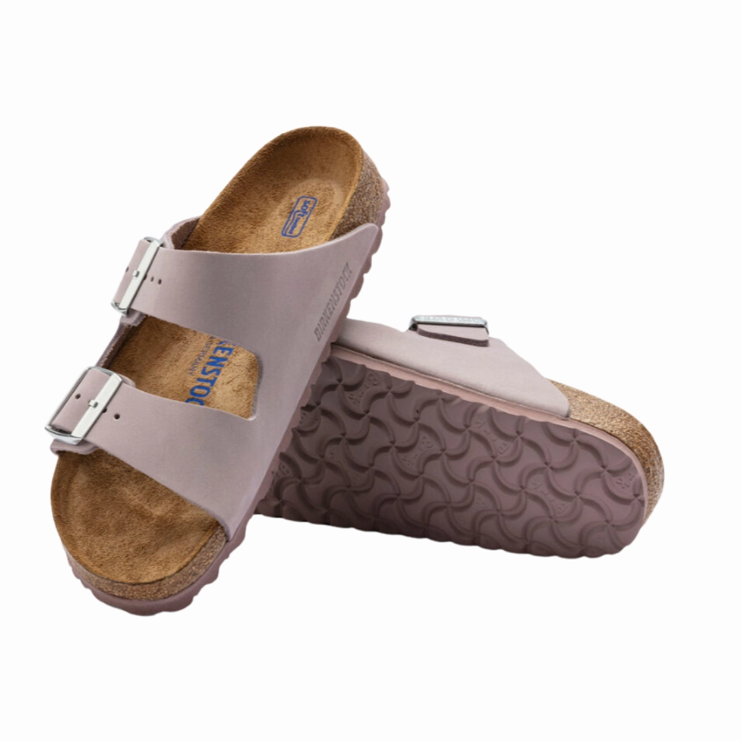 Natural Fit Sandals active lifestyle shoes Women's Arizona Soft Footbed (Nubuck Leather) - Yomo Lilac
