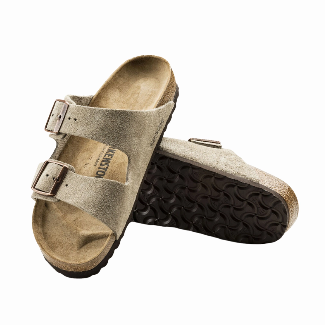 Strap Style Women's Arizona (Suede Leather) - Taupe