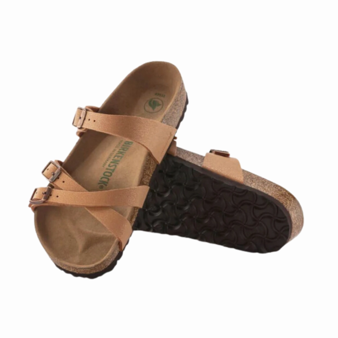 Women's Franca Vegan (Birkibuc) - Pecan Arch support Sport Slides